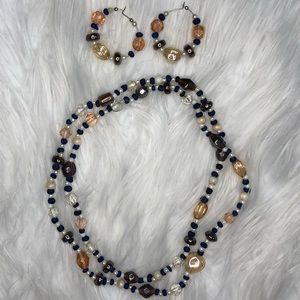 FREE* w/ Purchase Necklace and Earring Beaded Set